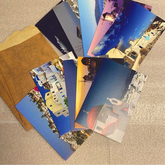 NEW 10 Santorini-(Greece) travel sites Postcard Post card with envelopes - Picture 1 of 6
